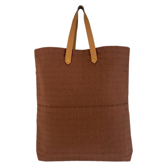 14779
HERMES エルメス アメダバ ブラウン ゴールド金具 キャンバス / レザー トートバッグ  レディース