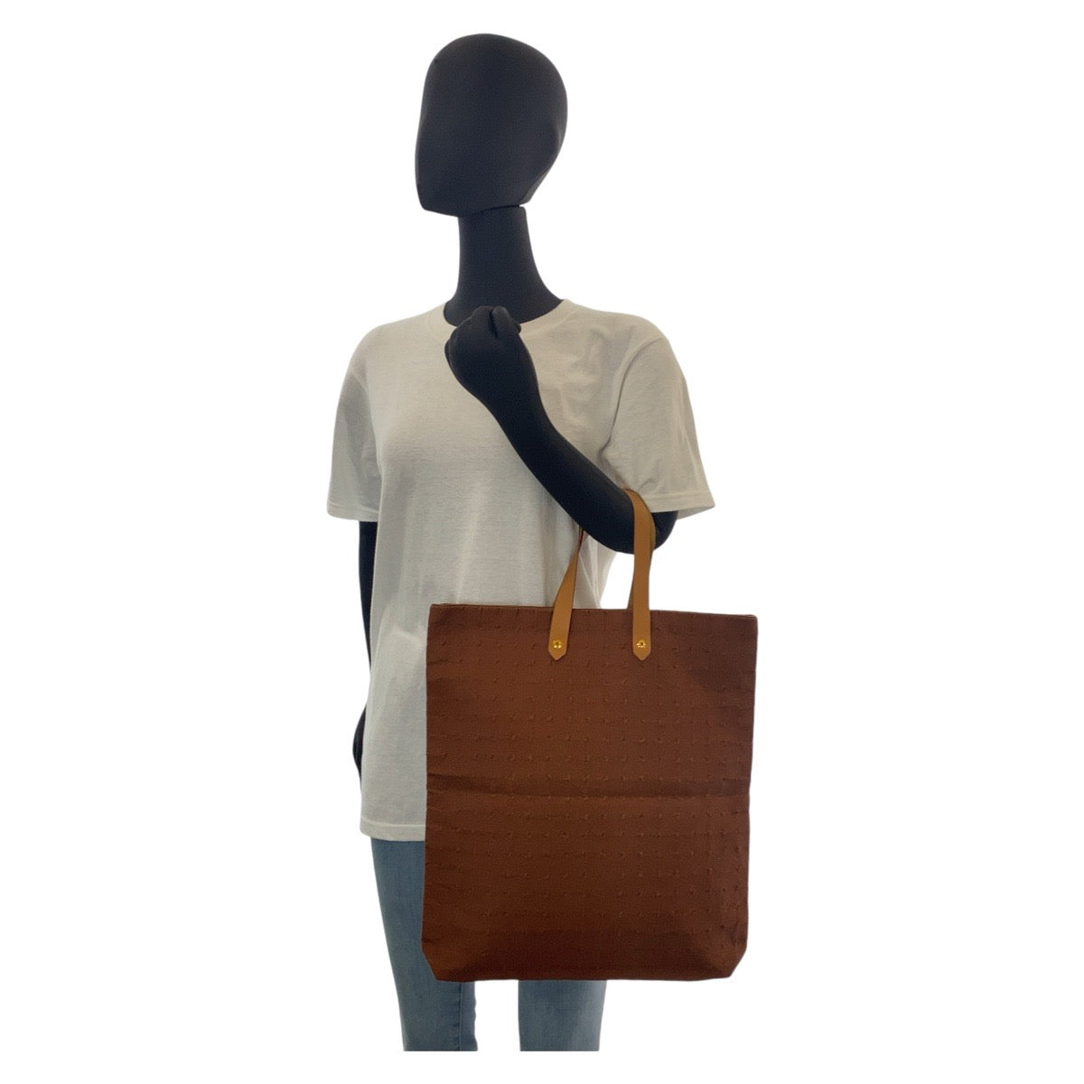 14779
HERMES エルメス アメダバ ブラウン ゴールド金具 キャンバス / レザー トートバッグ  レディース