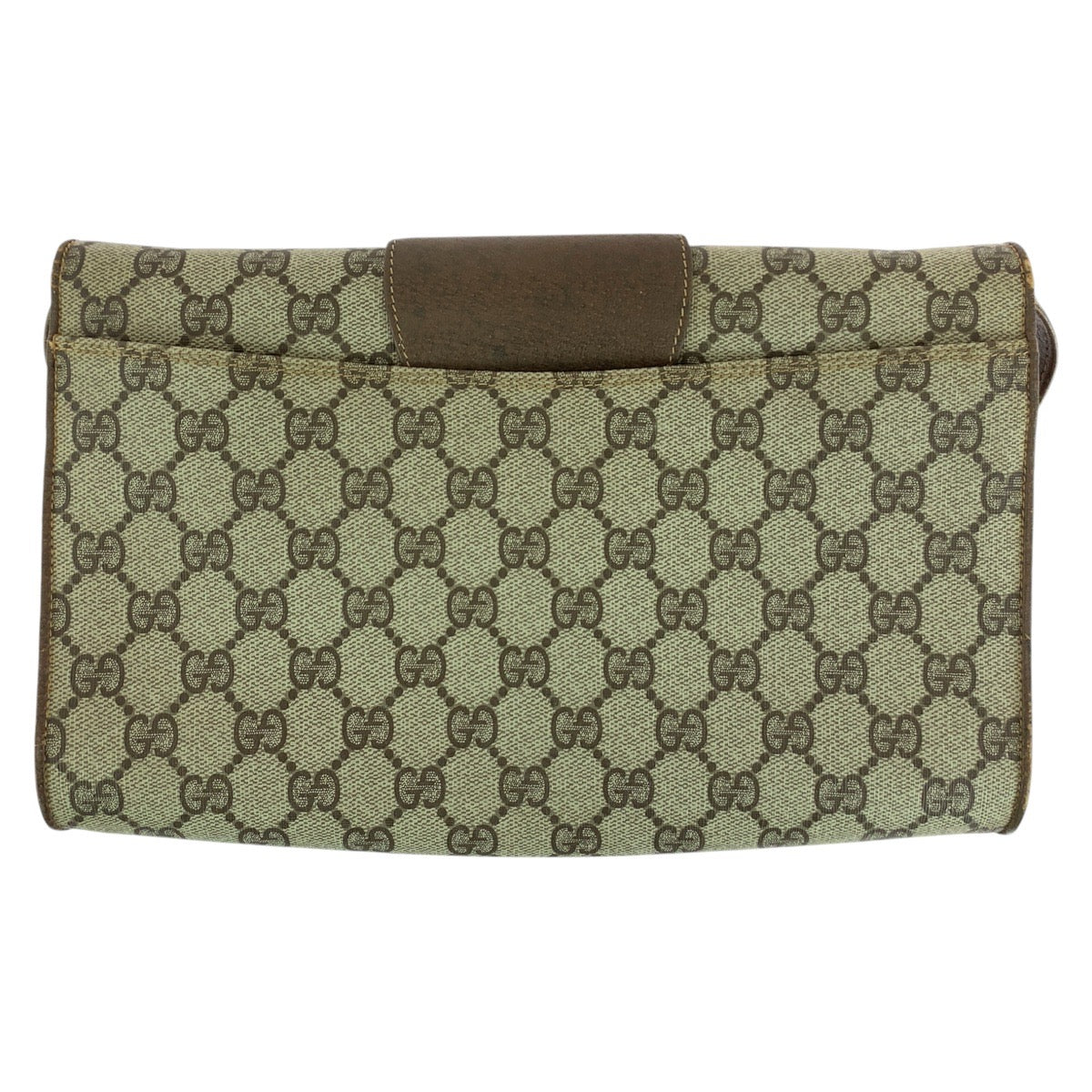 14783
GUCCI グッチ ヴィンテージ オールドグッチ ブラウン ゴールド金具 GGスプリームキャンバス / レザー 94 02 050 ショルダーバッグ ポシェット  レディース