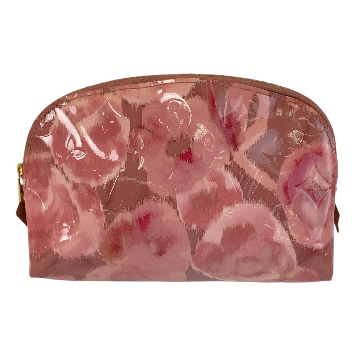 14786
LOUIS VUITTON ルイヴィトン ヴェルニ イカットフラワー ポシェット コスメティック ローズヴェルール ピンク ゴールド金具 パテントレザー M90046 ポーチ  レディース