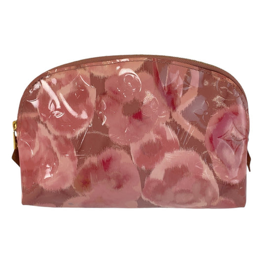 14786
LOUIS VUITTON ルイヴィトン ヴェルニ イカットフラワー ポシェット コスメティック ローズヴェルール ピンク ゴールド金具 パテントレザー M90046 ポーチ  レディース