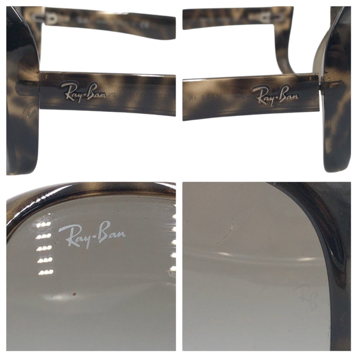 14789
Ray-Ban レイバン ブラウン プラスチック RB4139 731/8E 2N サングラス バタフライ  レディース