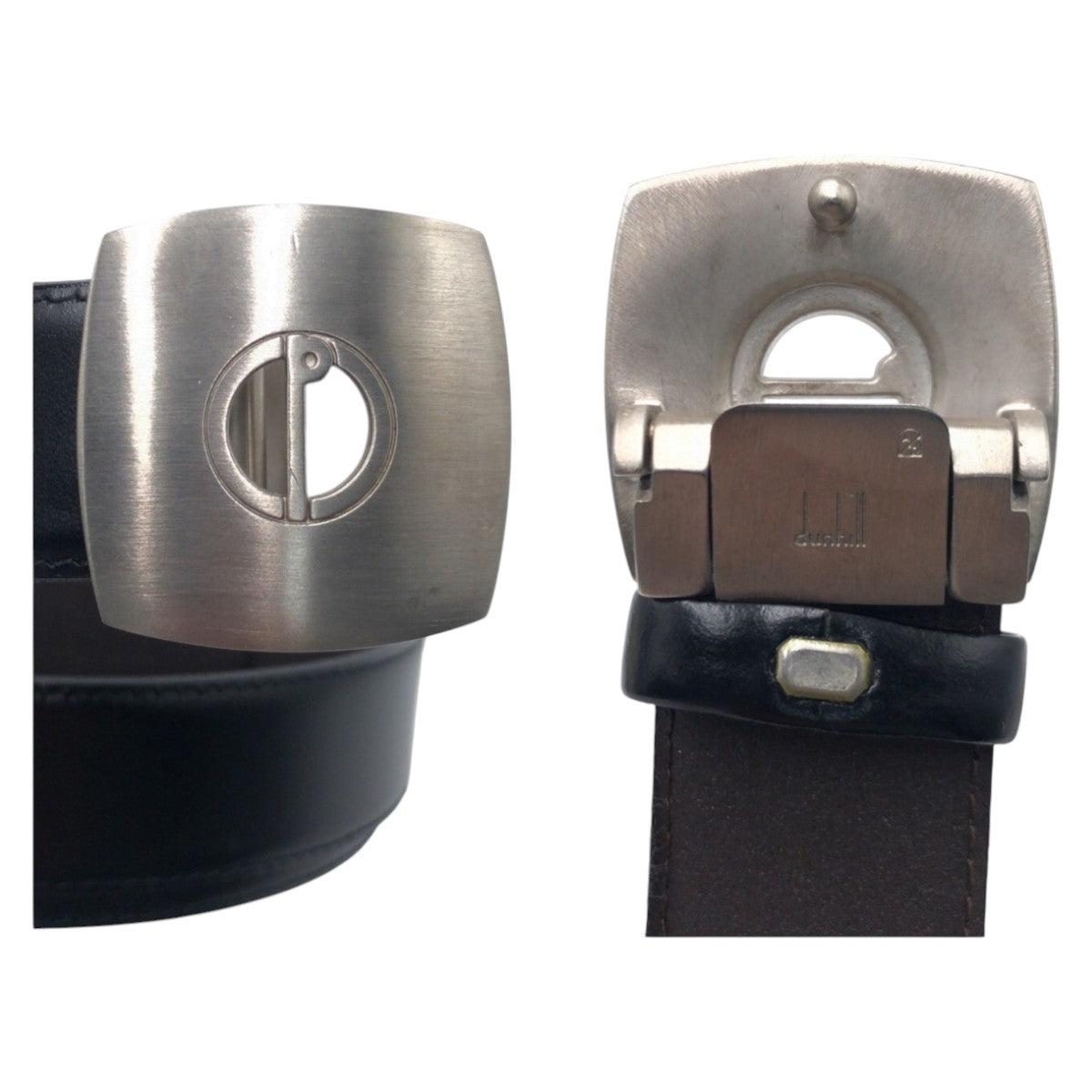 14790
Dunhill ダンヒル ブラック 黒 レザー ベルト  メンズ