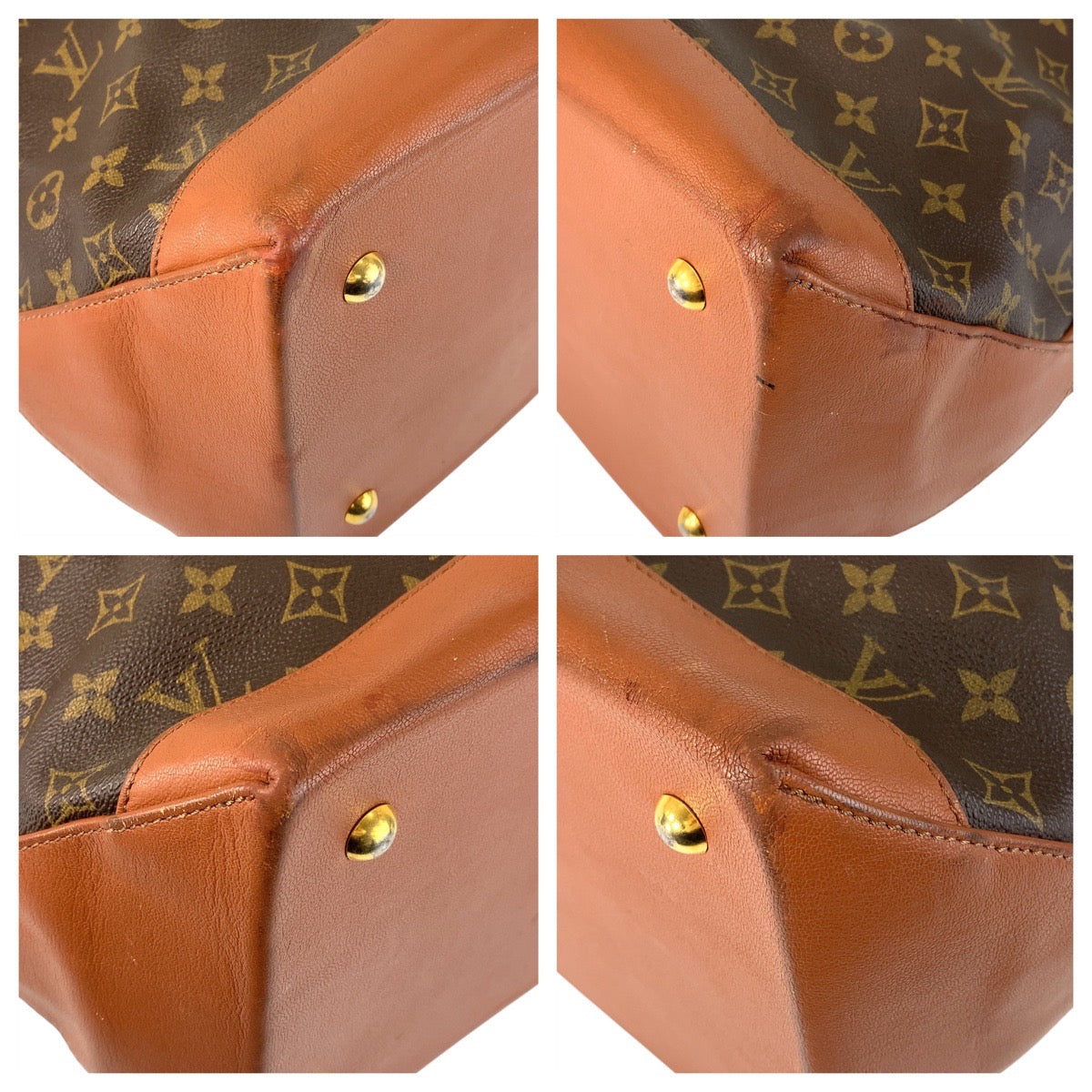 14813
LOUIS VUITTON ルイヴィトン モノグラム サックウィークエンドGM ブラウン ゴールド金具 PVC / レザー M42420 トートバッグ  メンズ