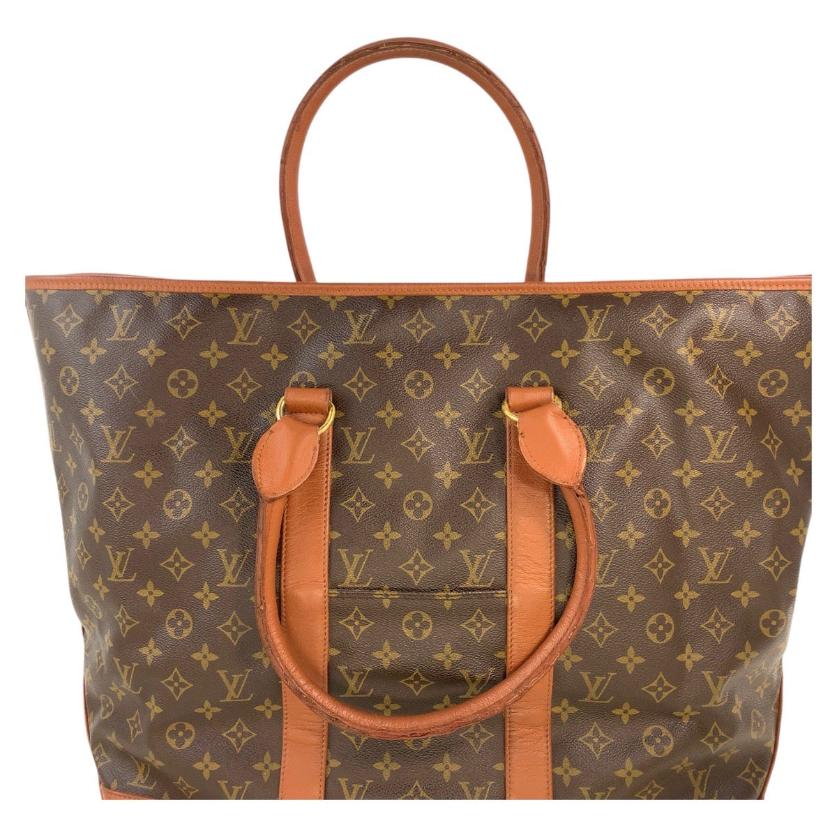 14813
LOUIS VUITTON ルイヴィトン モノグラム サックウィークエンドGM ブラウン ゴールド金具 PVC / レザー M42420 トートバッグ  メンズ