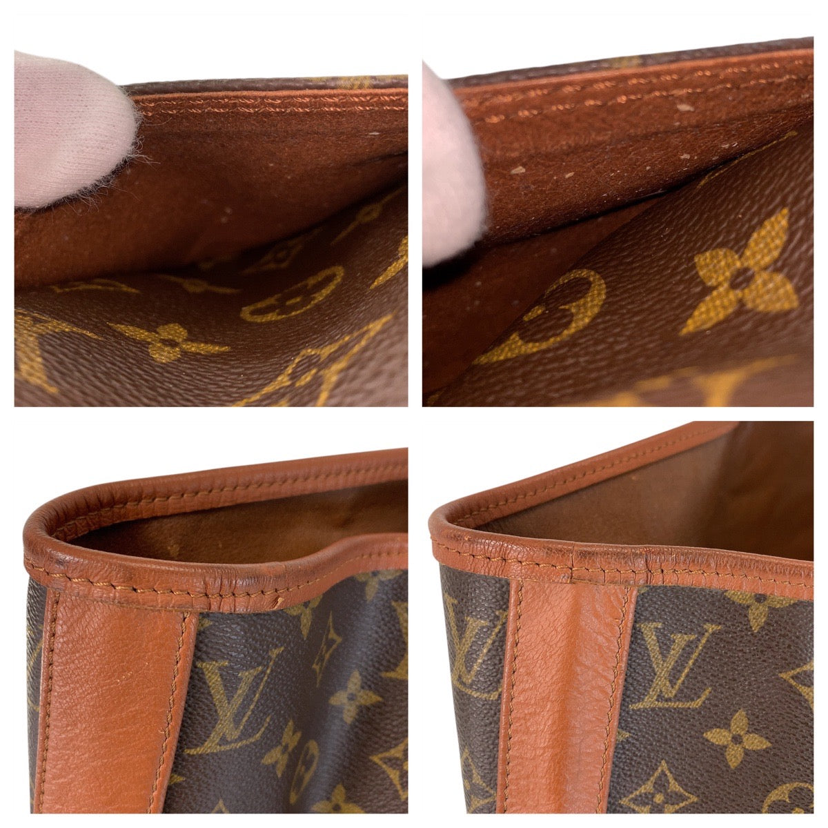 14813
LOUIS VUITTON ルイヴィトン モノグラム サックウィークエンドGM ブラウン ゴールド金具 PVC / レザー M42420 トートバッグ  メンズ