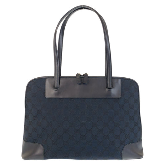 14814
GUCCI グッチ ブラック 黒 ゴールド金具 GGキャンバス / レザー 002 1122 トートバッグ ショルダーバッグ  レディース ABP21