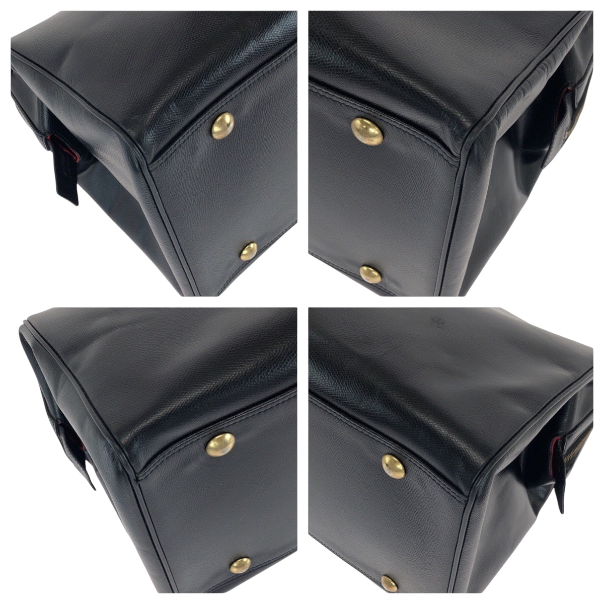 14819
CELINE セリーヌ ヴィンテージ 男女兼用 ブラック 黒 ゴールド金具 レザー ボストンバッグ ショルダーバッグ 2way  メンズ