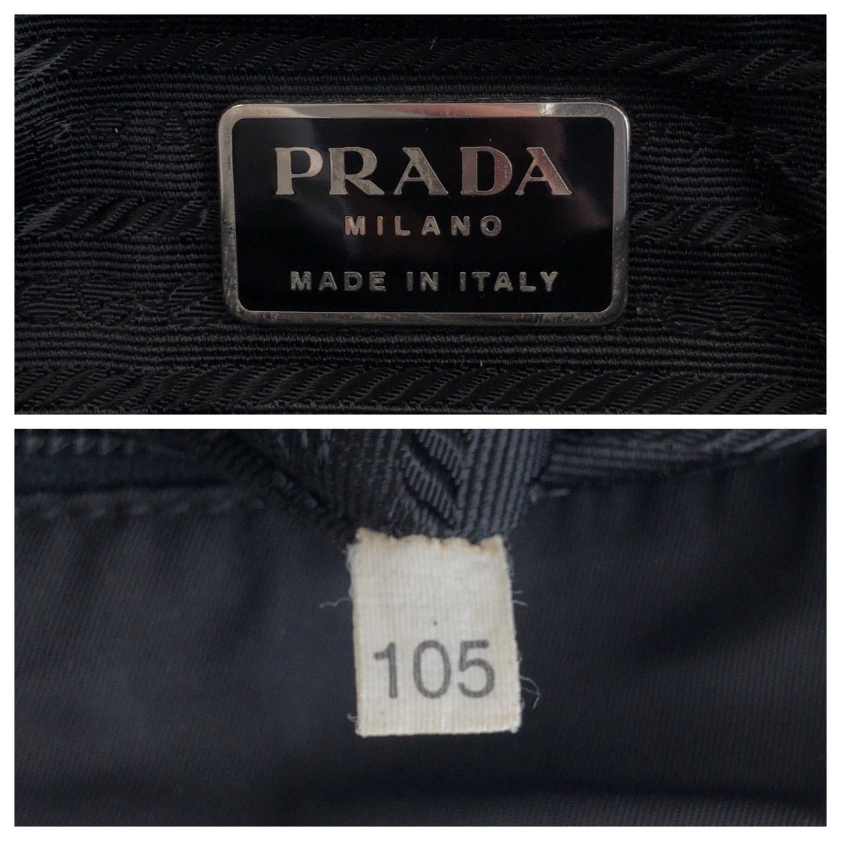 14820
PRADA プラダ テスート 三角ロゴプレート ブラック 黒 シルバー金具 ナイロン トートバッグ ショルダーバッグ  レディース ABP18