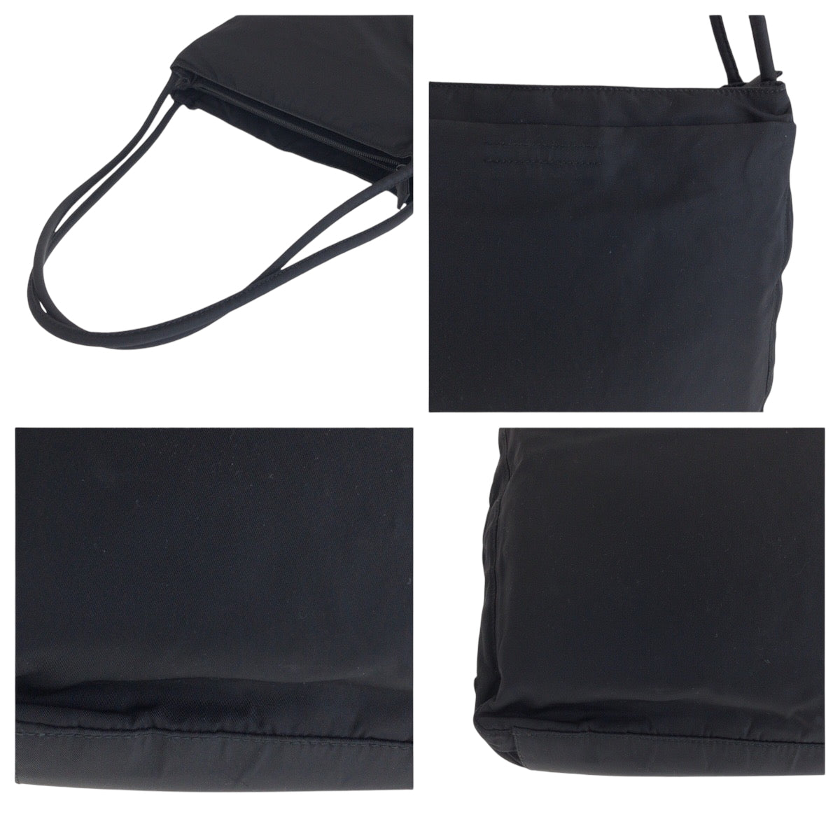 14820
PRADA プラダ テスート 三角ロゴプレート ブラック 黒 シルバー金具 ナイロン トートバッグ ショルダーバッグ  レディース ABP18