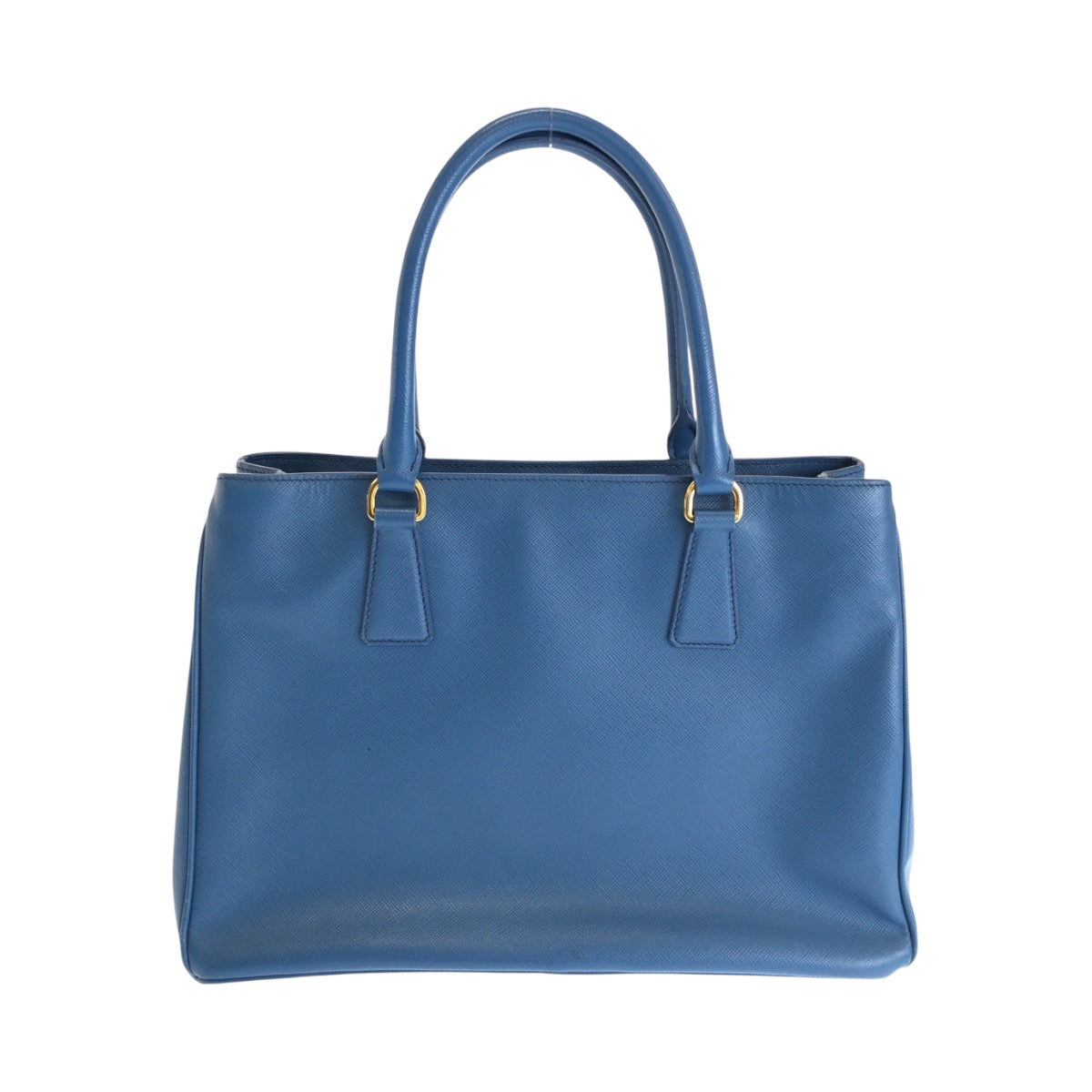 14824
 
PRADA Prada Saffiano Galleria Triangle Logo Plate Blue Gold Hardware Leather Tote Bag Shoulder Bag Handbag 2way Women's