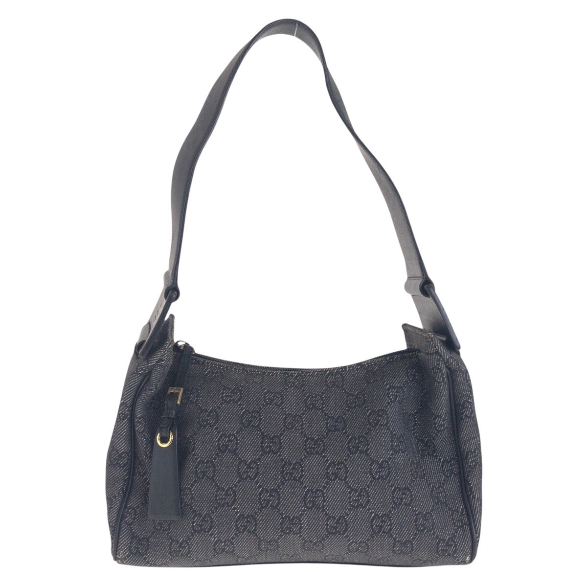 14827
GUCCI グッチ ブラック 黒 ゴールド金具 GGキャンバス / レザー 92699 ショルダーバッグ ハンドバッグ  レディース