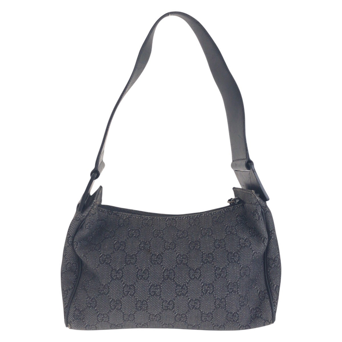 14827
GUCCI グッチ ブラック 黒 ゴールド金具 GGキャンバス / レザー 92699 ショルダーバッグ ハンドバッグ  レディース