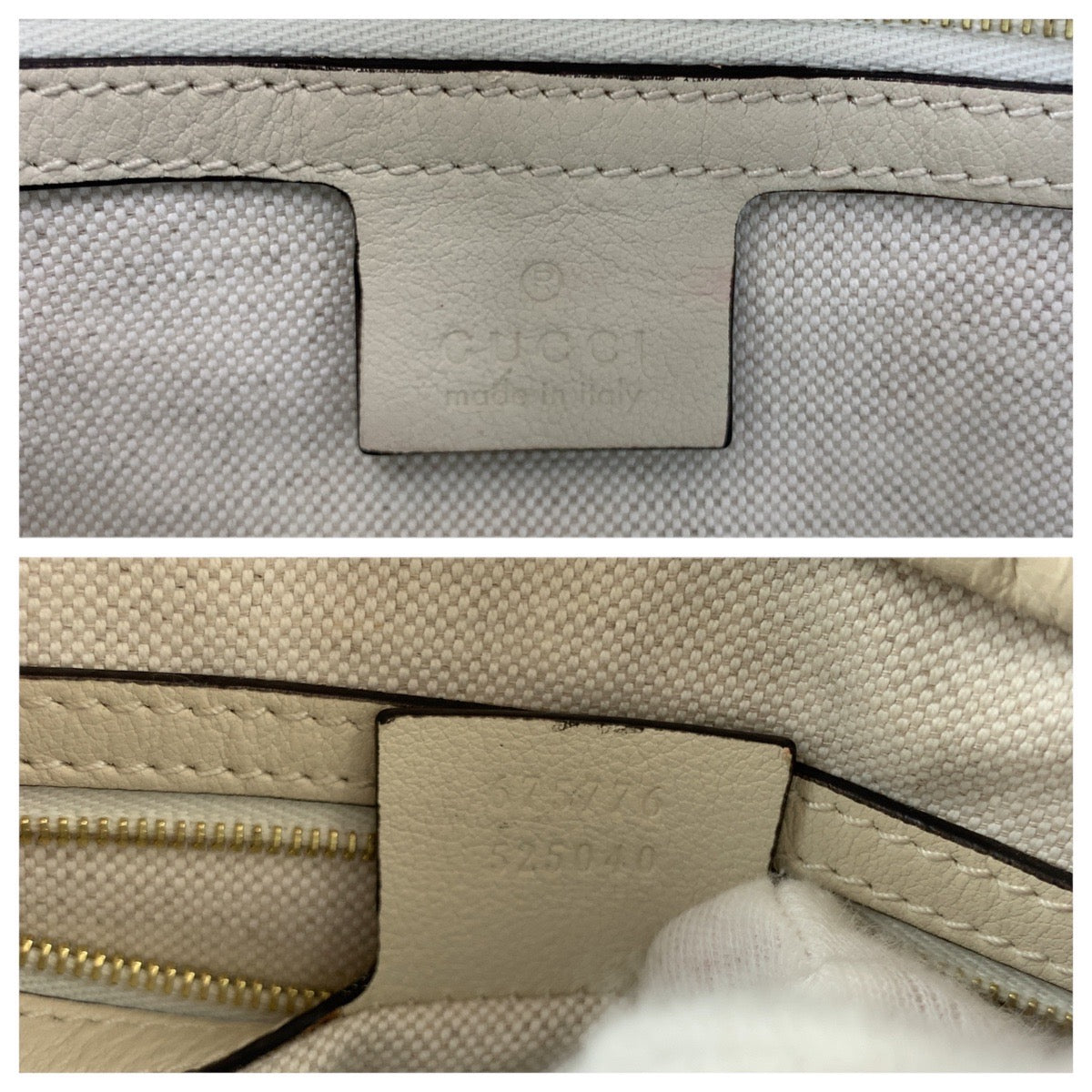 14828
 
GUCCI GG Star White Cream Gold Hardware Leather 675776 Shoulder Bag Camera Bag Women's