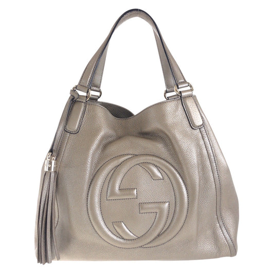 14829
GUCCI グッチ ソーホー ゴールド ゴールド金具 レザー 282309 トートバッグ ショルダーバッグ  レディース