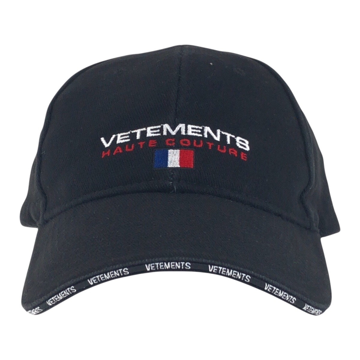 14836
VETEMENTS ヴェトモン ブラック 黒 キャンバス WSS 18AC16 キャップ ベースボールキャップ 男女兼用  メンズ