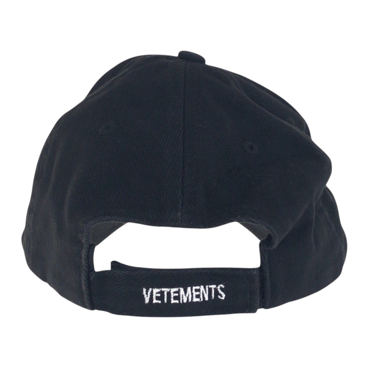 14836
VETEMENTS ヴェトモン ブラック 黒 キャンバス WSS 18AC16 キャップ ベースボールキャップ 男女兼用  メンズ