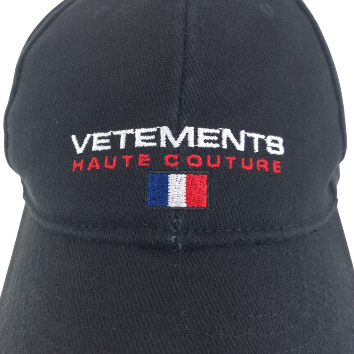 14836
VETEMENTS ヴェトモン ブラック 黒 キャンバス WSS 18AC16 キャップ ベースボールキャップ 男女兼用  メンズ
