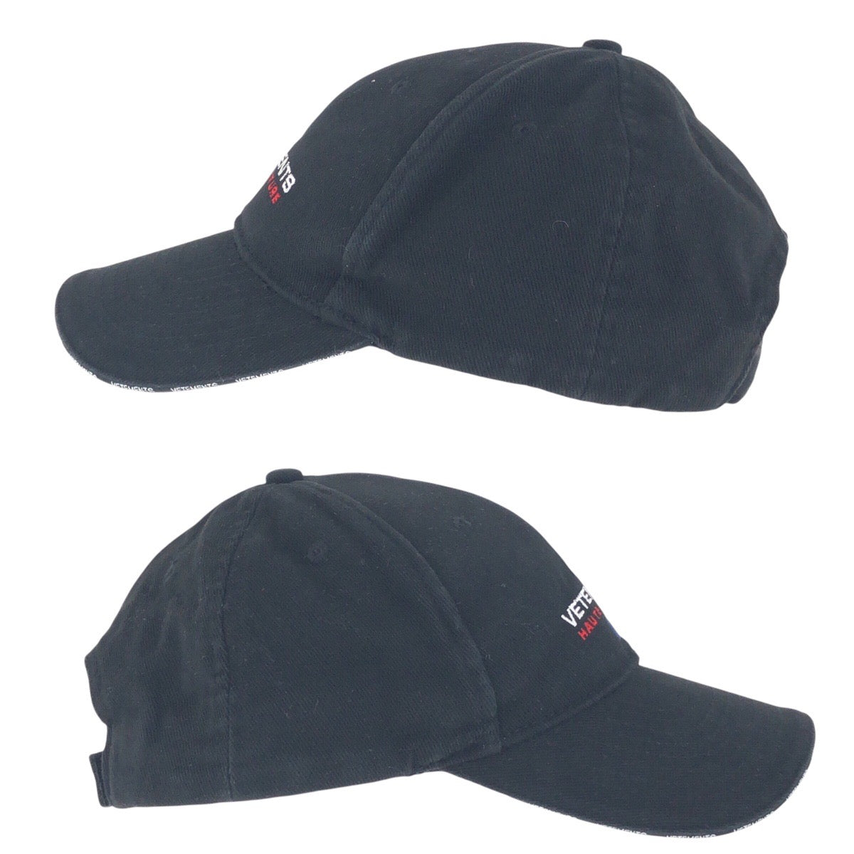 14836
VETEMENTS ヴェトモン ブラック 黒 キャンバス WSS 18AC16 キャップ ベースボールキャップ 男女兼用  メンズ