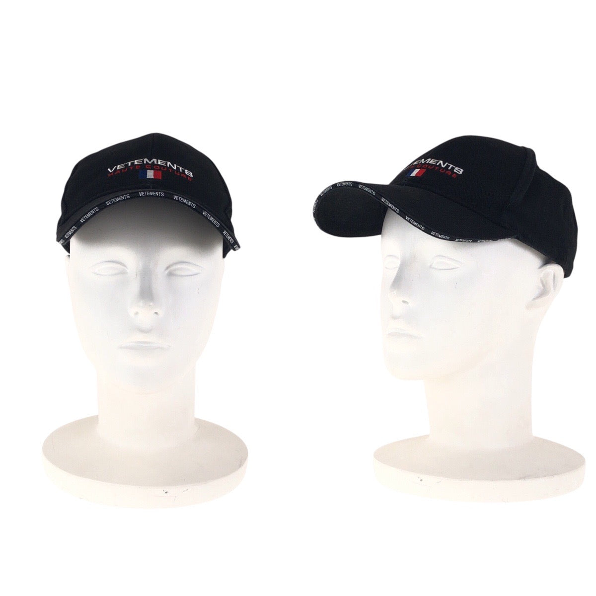 14836
VETEMENTS ヴェトモン ブラック 黒 キャンバス WSS 18AC16 キャップ ベースボールキャップ 男女兼用  メンズ