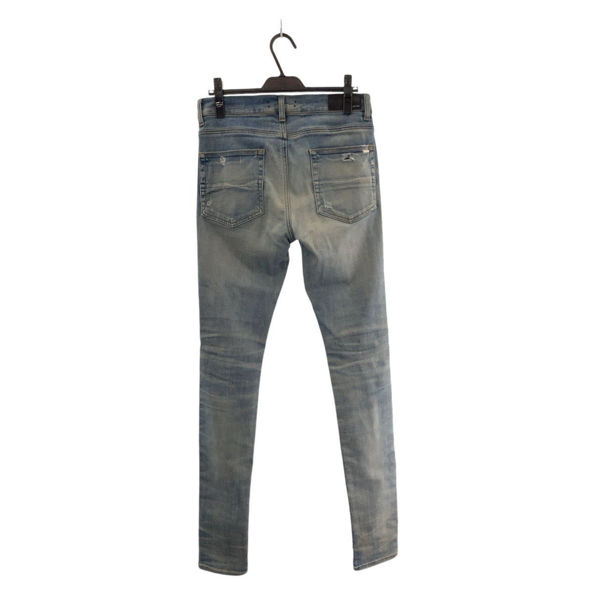 14841
AMIRI アミリ ダメージ加工 サイズ30 ライトブルー シルバー金具 デニム デニムパンツ ジーンズ  メンズ