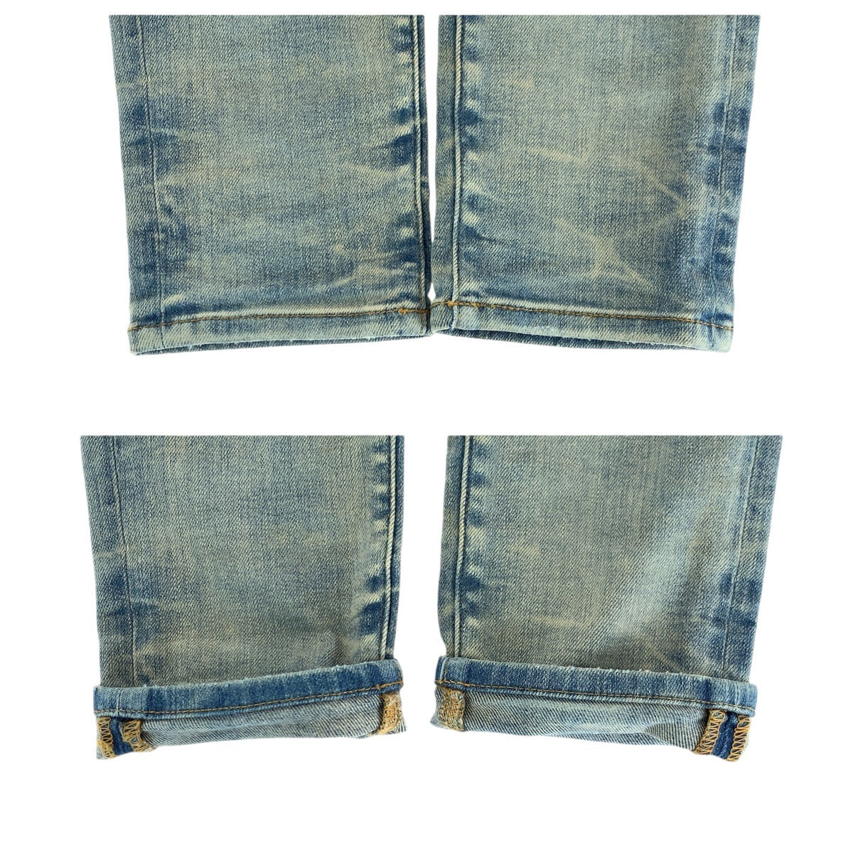 14841
AMIRI アミリ ダメージ加工 サイズ30 ライトブルー シルバー金具 デニム デニムパンツ ジーンズ  メンズ