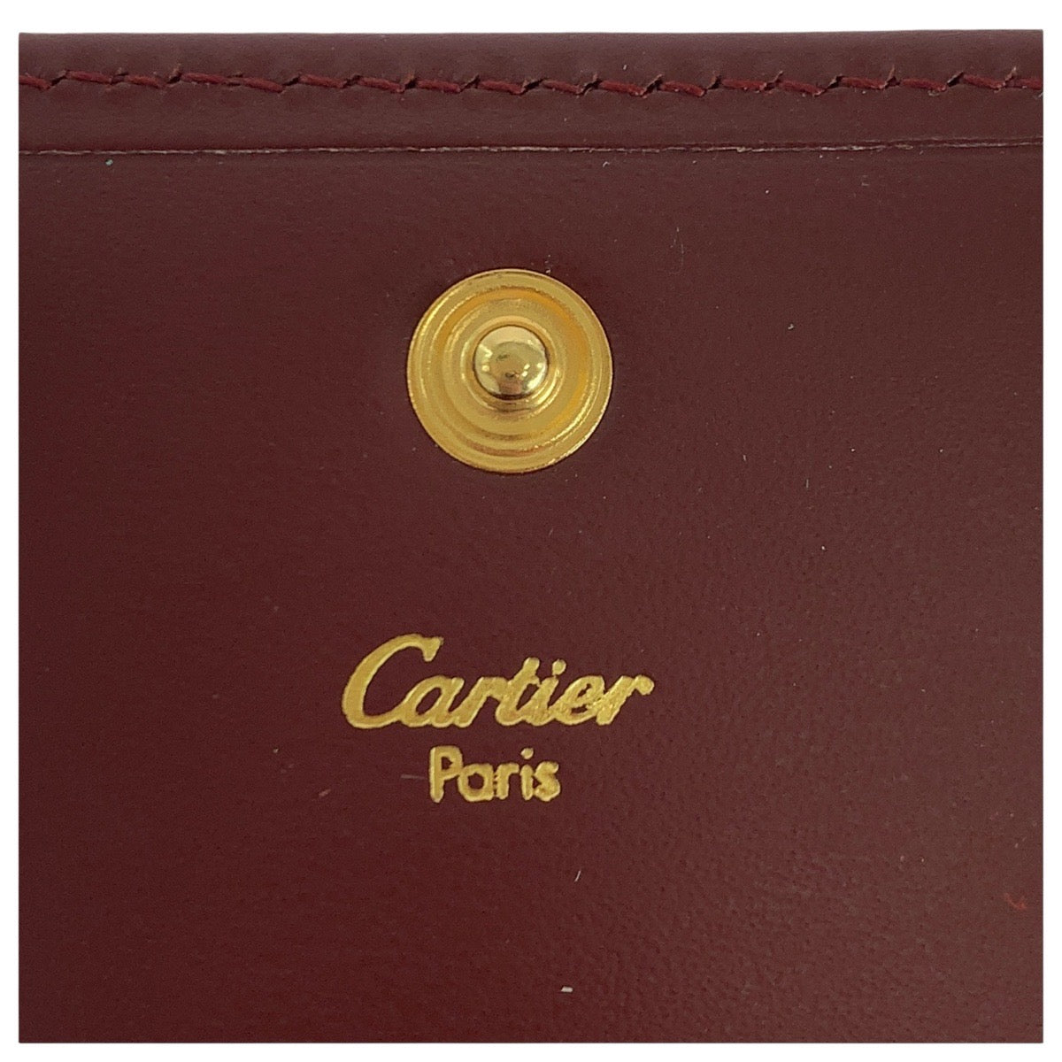 18035
CARTIER カルティエ マストライン ワインレッド ボルドー ゴールド金具 レザー コインケース 小銭入れ 男女兼用  レディース A16