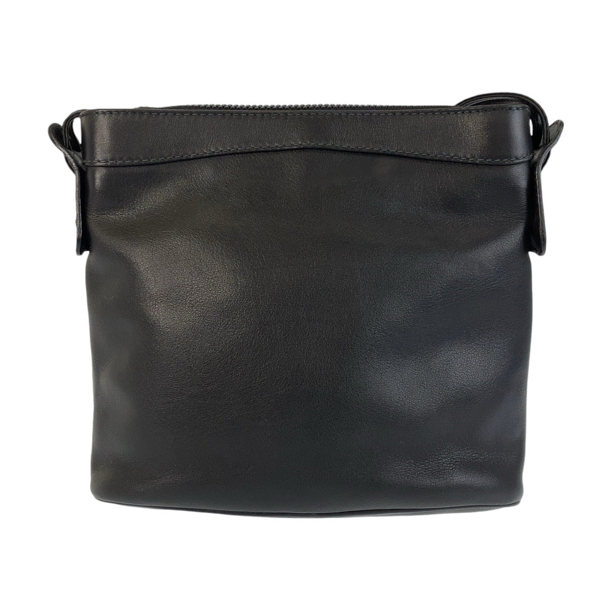 14846
CELINE セリーヌ ヴィンテージ ブラック 黒 ゴールド金具 レザー 斜め掛け ショルダーバッグ ポシェット  レディース A