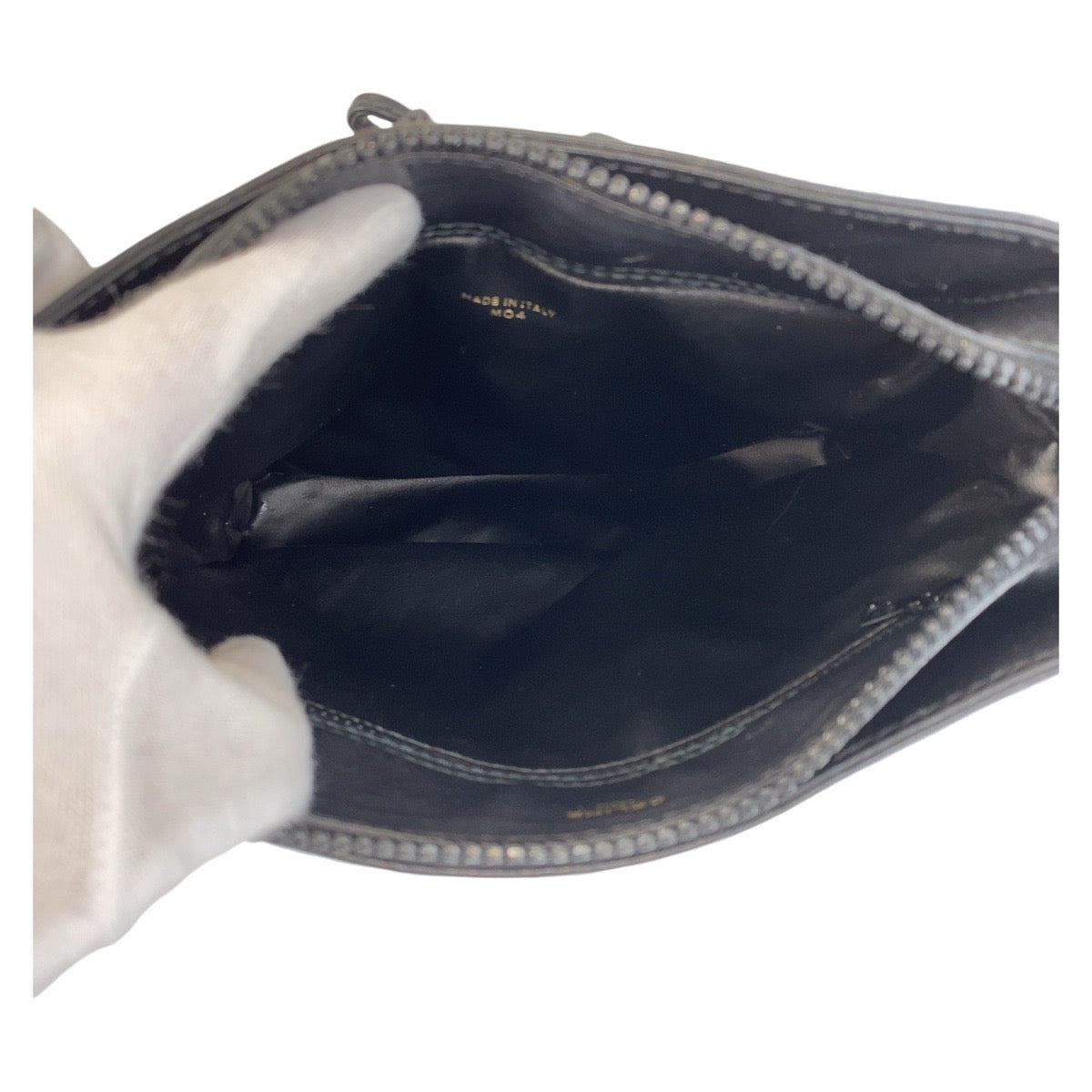 14846
CELINE セリーヌ ヴィンテージ ブラック 黒 ゴールド金具 レザー 斜め掛け ショルダーバッグ ポシェット  レディース A