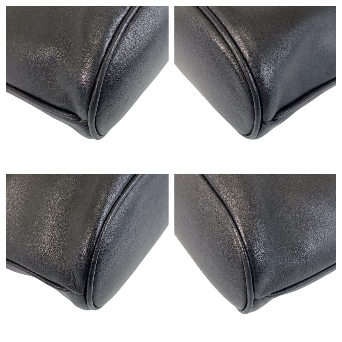 14846
CELINE セリーヌ ヴィンテージ ブラック 黒 ゴールド金具 レザー 斜め掛け ショルダーバッグ ポシェット  レディース A