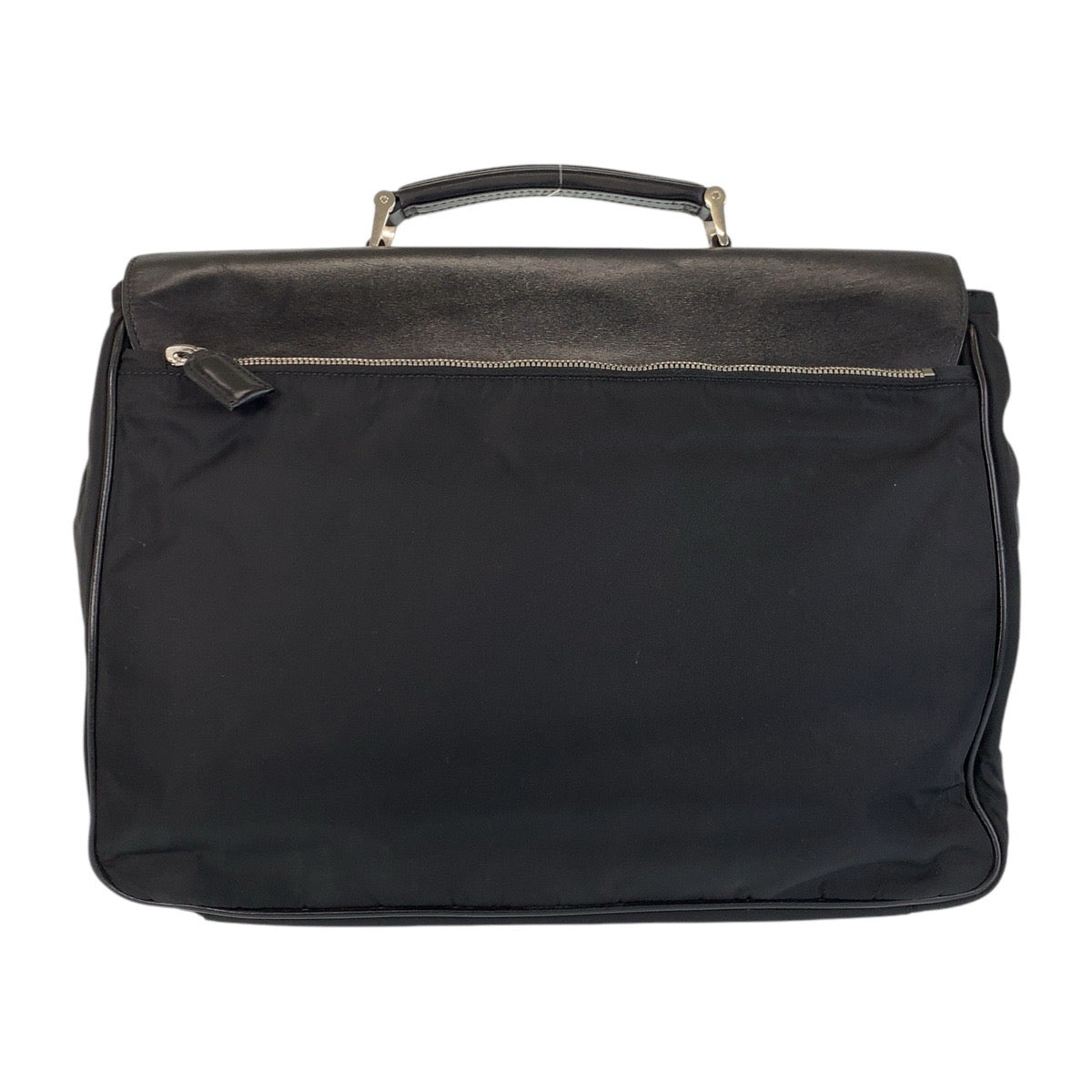 14847
PRADA プラダ テスート ブラック 黒 シルバー金具 ナイロン / レザー ビジネスバッグ ブリーフケース  メンズ ABP18