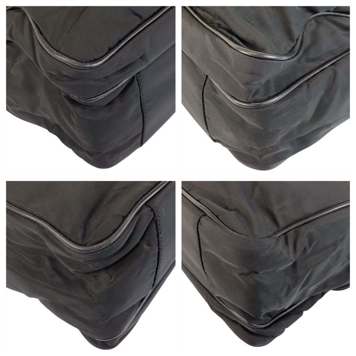 14847
PRADA プラダ テスート ブラック 黒 シルバー金具 ナイロン / レザー ビジネスバッグ ブリーフケース  メンズ ABP18