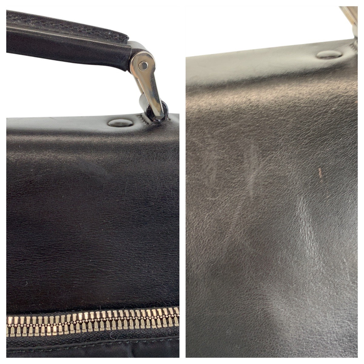 14847
PRADA プラダ テスート ブラック 黒 シルバー金具 ナイロン / レザー ビジネスバッグ ブリーフケース  メンズ ABP18