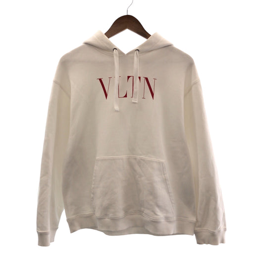 14856
VALENTINO ヴァレンティノ VLTN ロゴ サイズXS ホワイト レッド コットン WV3MF14F3TV パーカー フーディ  レディース