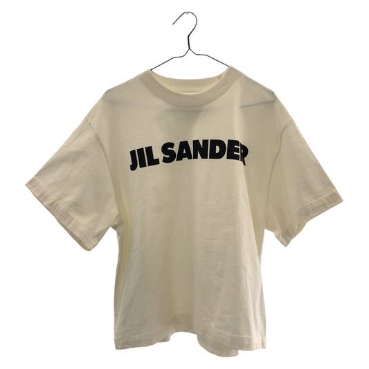 14859
JIL SANDER ジルサンダー サイズS ホワイト コットン 半袖Ｔシャツ クルーネック  レディース