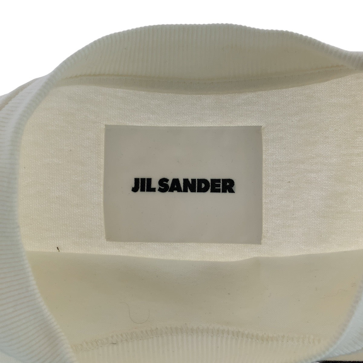 14859
JIL SANDER ジルサンダー サイズS ホワイト コットン 半袖Ｔシャツ クルーネック  レディース