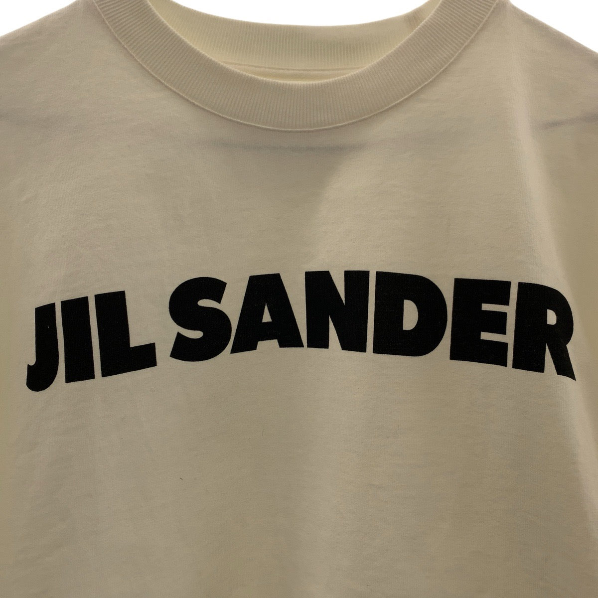 14859
JIL SANDER ジルサンダー サイズS ホワイト コットン 半袖Ｔシャツ クルーネック  レディース