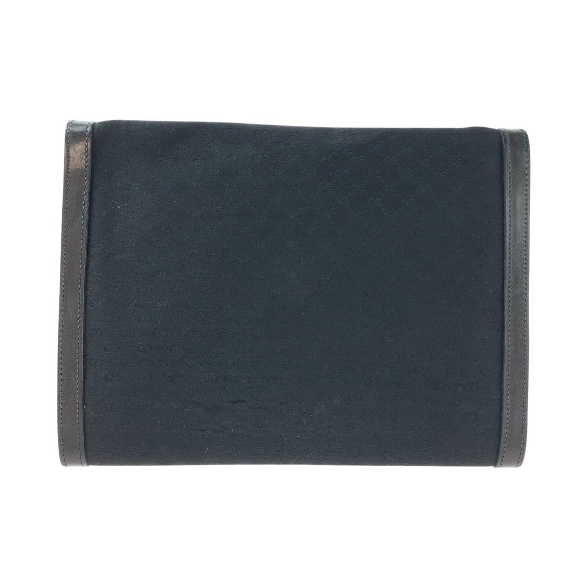 14863
GUCCI グッチ ヴィンテージ オールドグッチ マイクロGG ブラック 黒 ゴールド金具 キャンバス / レザー クラッチバッグ セカンドバッグ 男女兼用  レディース