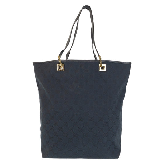 14867
GUCCI グッチ ブラック 黒 ゴールド金具 GGキャンバス / レザー 002 1098 トートバッグ ショルダーバッグ  レディース