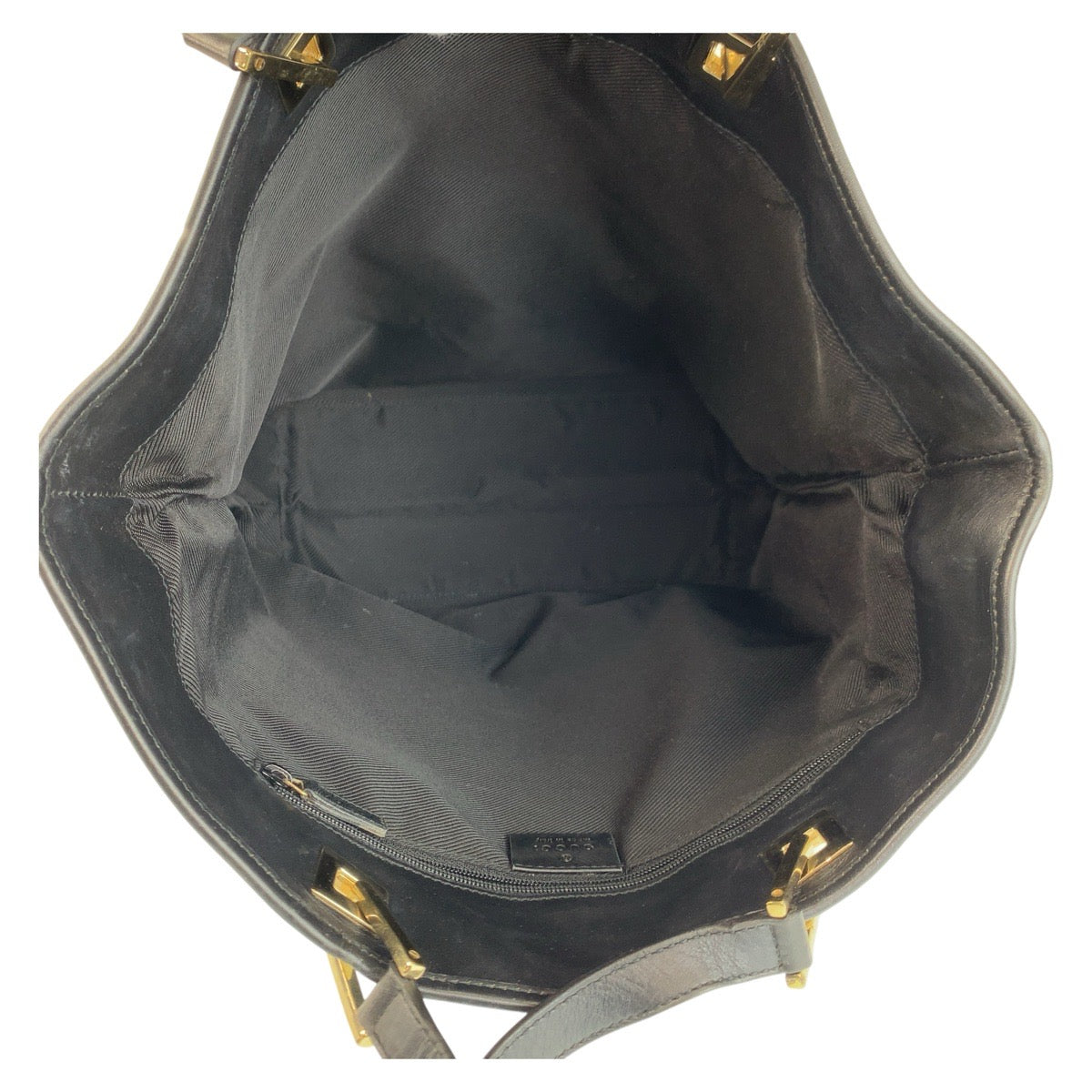 14867
GUCCI グッチ ブラック 黒 ゴールド金具 GGキャンバス / レザー 002 1098 トートバッグ ショルダーバッグ  レディース