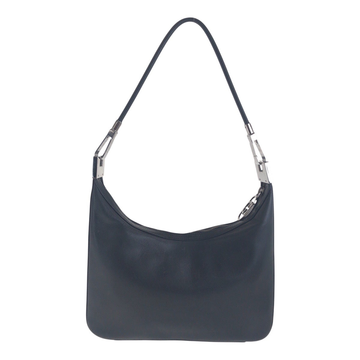 14871
GUCCI グッチ ブラック 黒 シルバー金具 レザー 001 3812 ショルダーバッグ  レディース