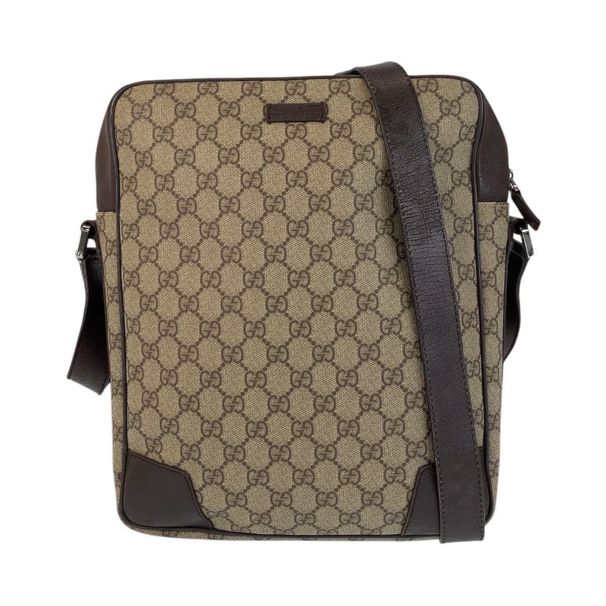 14875
GUCCI グッチ シェリーライン ブラウン ベージュ GGスプリームキャンバス / レザー 145889 ショルダーバッグ メッセンジャーバッグ  メンズ