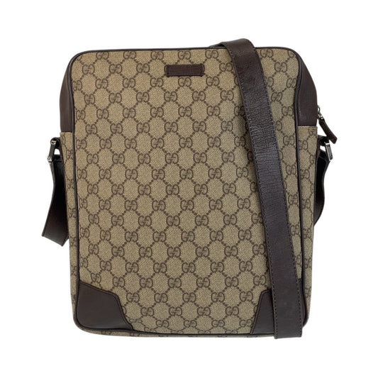 14875
GUCCI グッチ シェリーライン ブラウン ベージュ GGスプリームキャンバス / レザー 145889 ショルダーバッグ メッセンジャーバッグ  メンズ