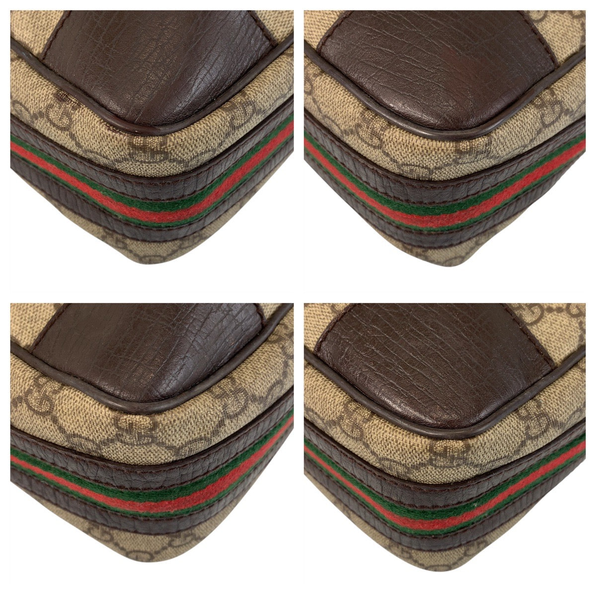 14875
GUCCI グッチ シェリーライン ブラウン ベージュ GGスプリームキャンバス / レザー 145889 ショルダーバッグ メッセンジャーバッグ  メンズ