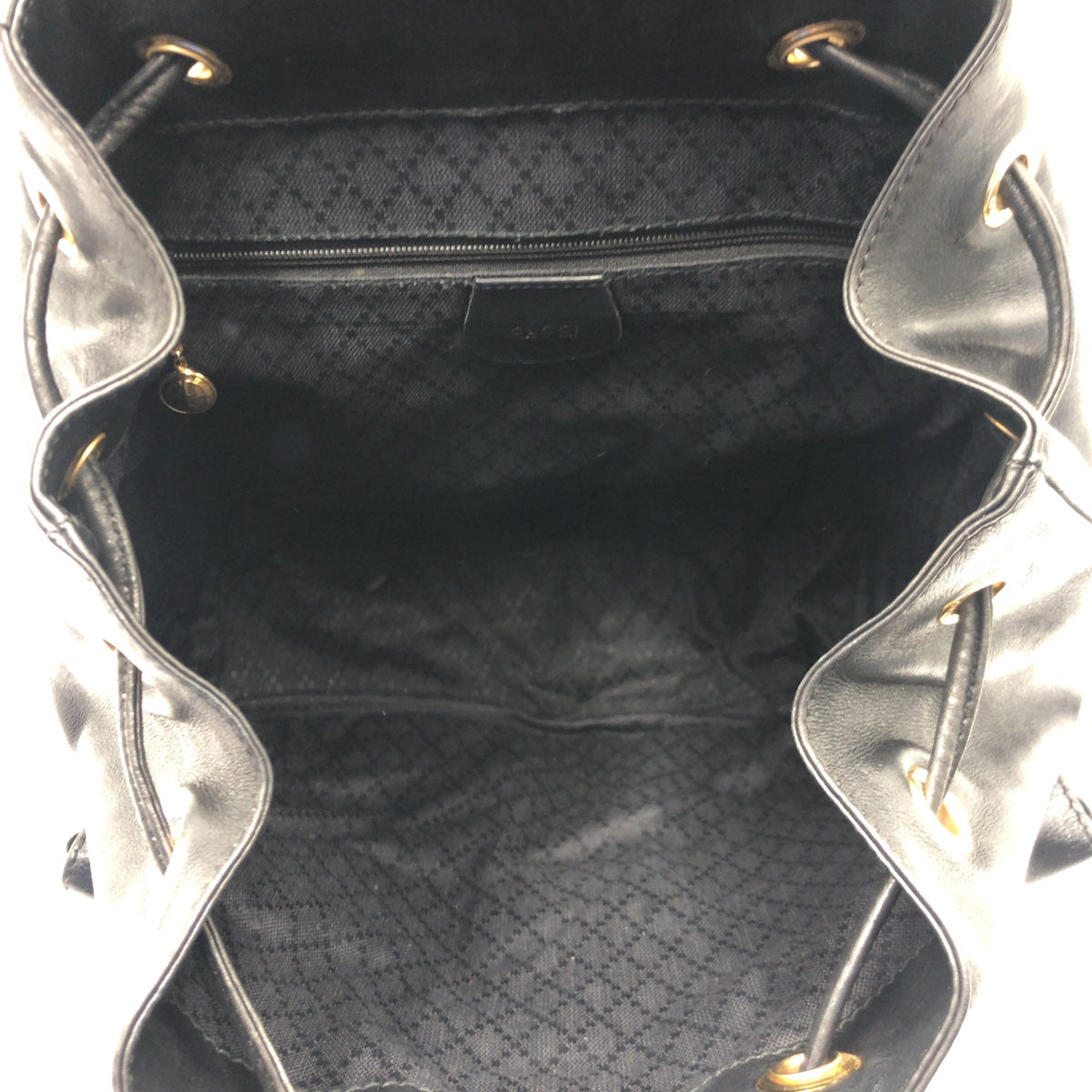 14879
GUCCI グッチ バンブー ブラック 黒 レザー 003 1998 0016 リュック バックパック 男女兼用  レディース AB40