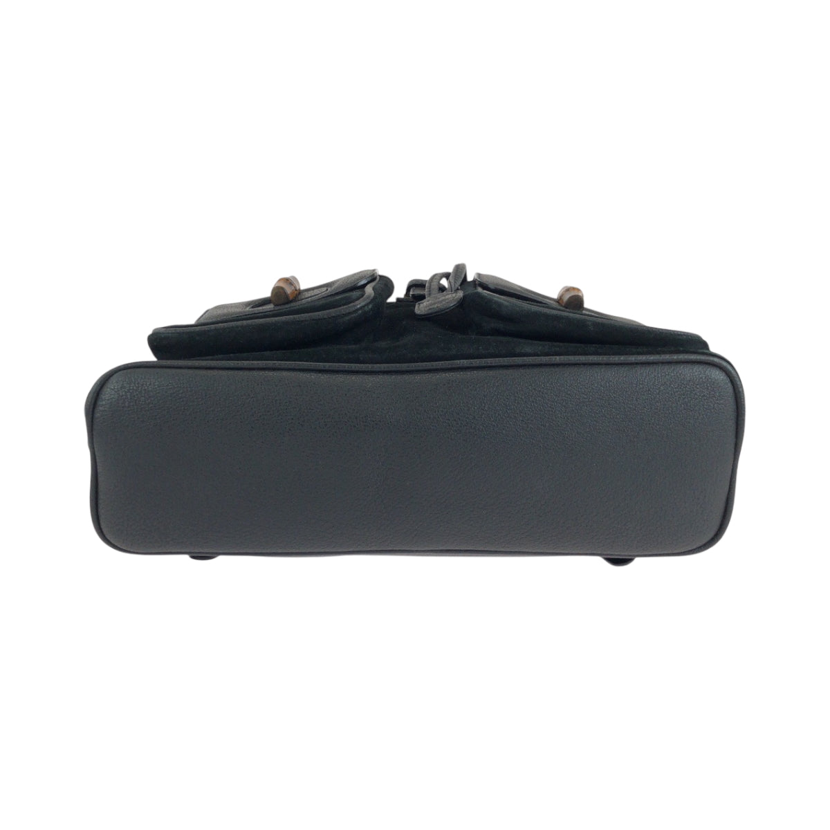 14880
GUCCI グッチ ヴィンテージ バンブー ブラック 黒 ゴールド金具 スウェード / レザー 003 2058 リュックサック バックパック  レディース ABP32