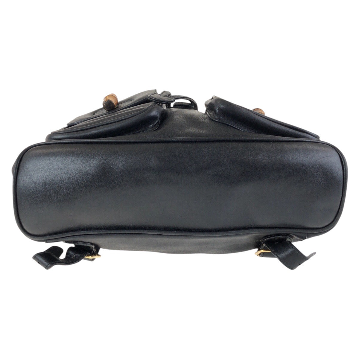 14881
GUCCI グッチ バンブー ブラック 黒 ゴールド金具 レザー 003 2058 0016 リュック・デイパック バックパック  レディース ABP30