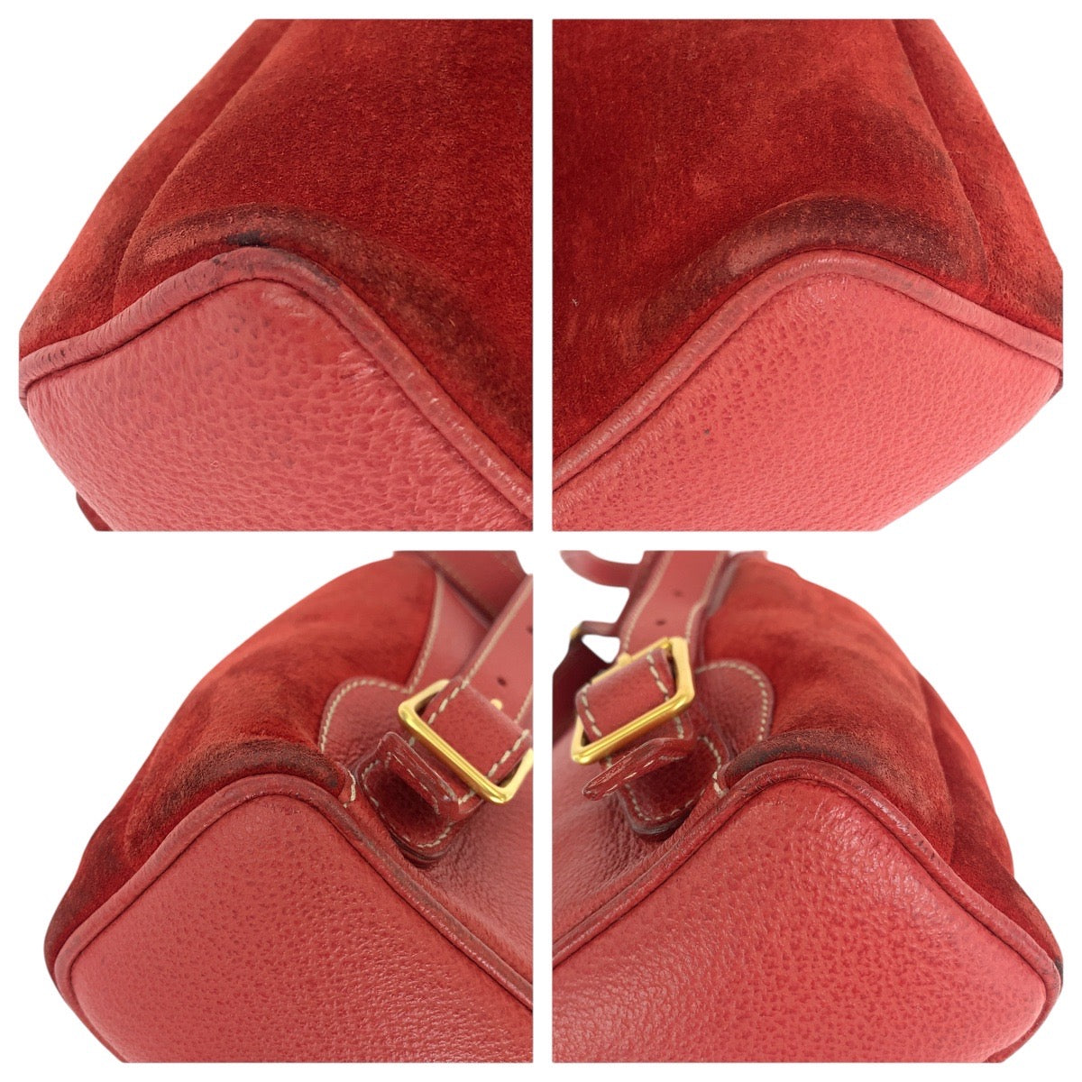 14882
GUCCI グッチ バンブー レッド ゴールド金具 スウェード / レザー 003 1956 0030 リュック・デイパック バックパック  レディース AB21