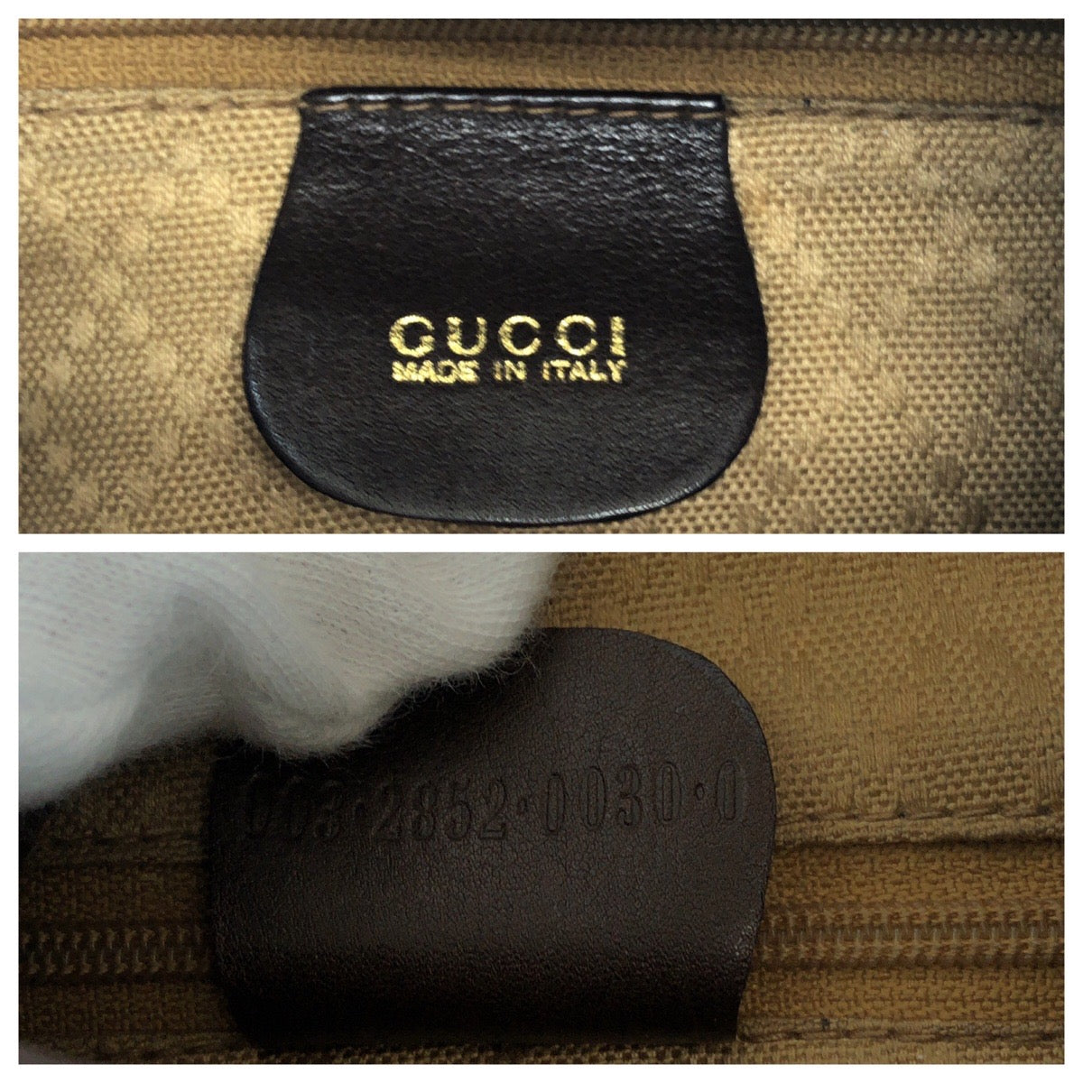 14883
GUCCI グッチ ヴィンテージ バンブー ダークブラウン ブラウン ゴールド金具 レザー 003 2852 リュックサック バックパック  レディース AB22