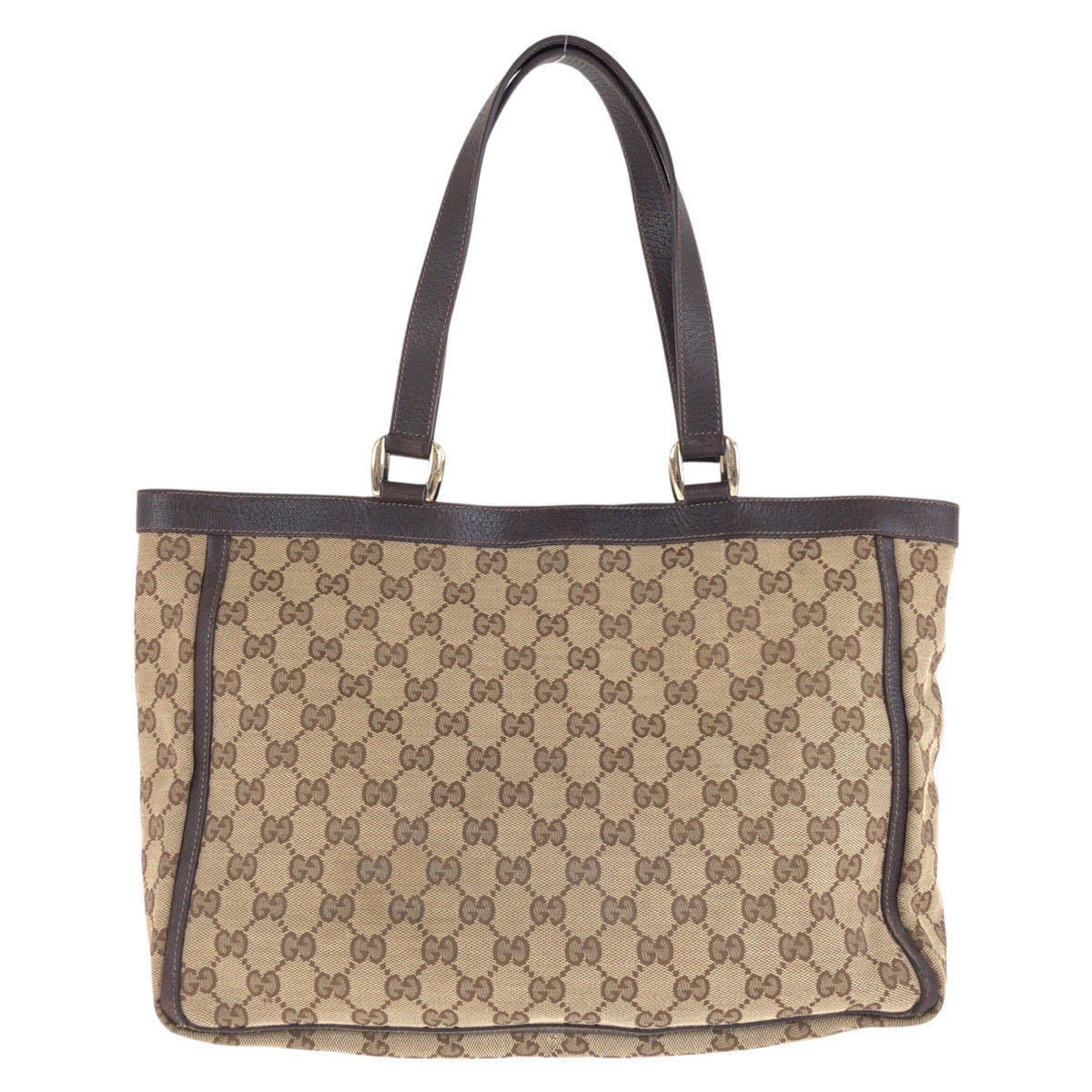 14888
GUCCI グッチ アビー ブラウン ゴールド金具 GGキャンバス / レザー 146247 トートバッグ ショルダーバッグ  レディース